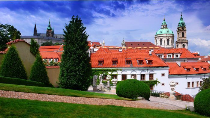 Praga, ogrody w pobliżu Zamku Królewskiego