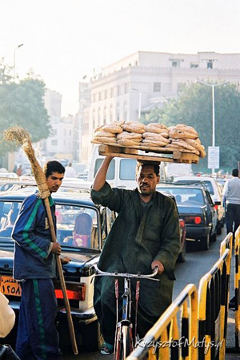 Egipt, Kair, Sprzedawca chleba