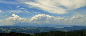 Beskid Sądecki. Widok na Tatry.