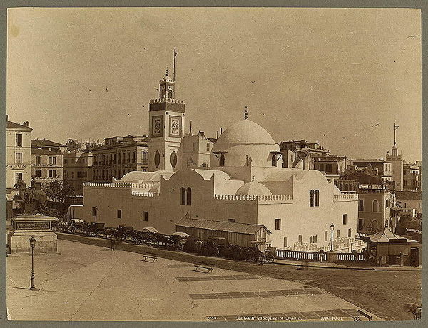 Kazba na starej fotografii, Algier, Algieria
