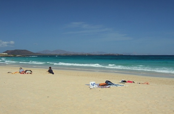 Plaża w Corralejo, Fuerteventura, Wyspy Kanaryjskie