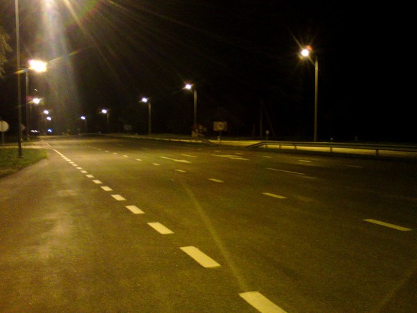 Litewska autostrada nocą