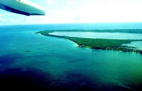 Bahamy – widok z samolotu