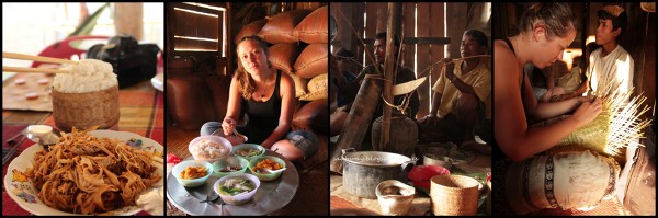 Laos to przyjazne miejsce, z pysznym smażonym bambusem, ryżem kleistym, domowej roboty alkoholem i „zajęciami” z wyplatania koszyków