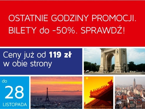 Ostatnie godziny wielkiej promocji PLL LOT!