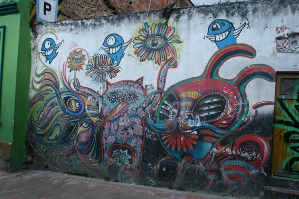 Psychodeliczne murale w Bogocie