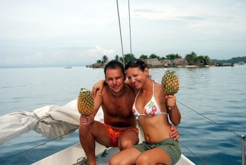 Ananas z łódki:)
