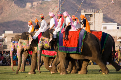 Polo na słoniach – rozrywka dżajpurskich bogaczy