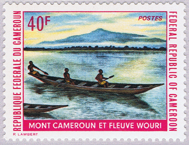  Mount Cameroon w 1972 roku na znaczku pocztowym