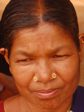 Kobieta Adiwasi – rdzennych mieszkańców Indii – z okolic Jagdalpuru