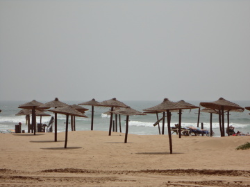 Plaża w turystycznej części Agadiru