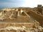 Ruiny Masady -  starożytnej twierdzy żydowskiej położonej na szczycie samotnego płaskowyżu na wschodnim skraju Pustyni Judejskiej nad Morzem Martwym.