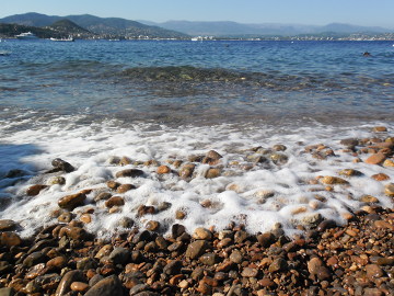 Plaża w okolicach Theoule-sur-Mer