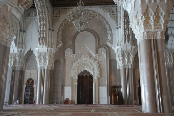 W środku Meczetu Hasana II.