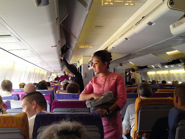Na pokładzie linii Thai Airways