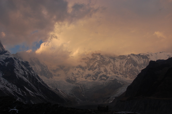 Annapurna wieczorową porą