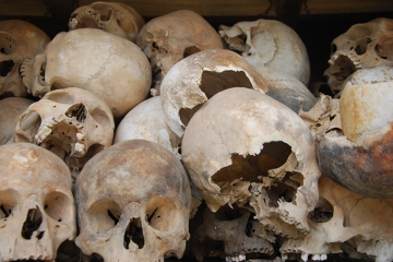 Phonm Penh  - pozostałości po rządach Pol Pota